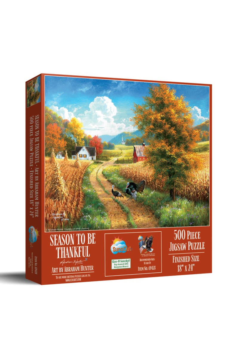 Sunsout A Season to be Thankful 500 piece Jigsaw Puzzle for Adults, Main, color, Multicolor