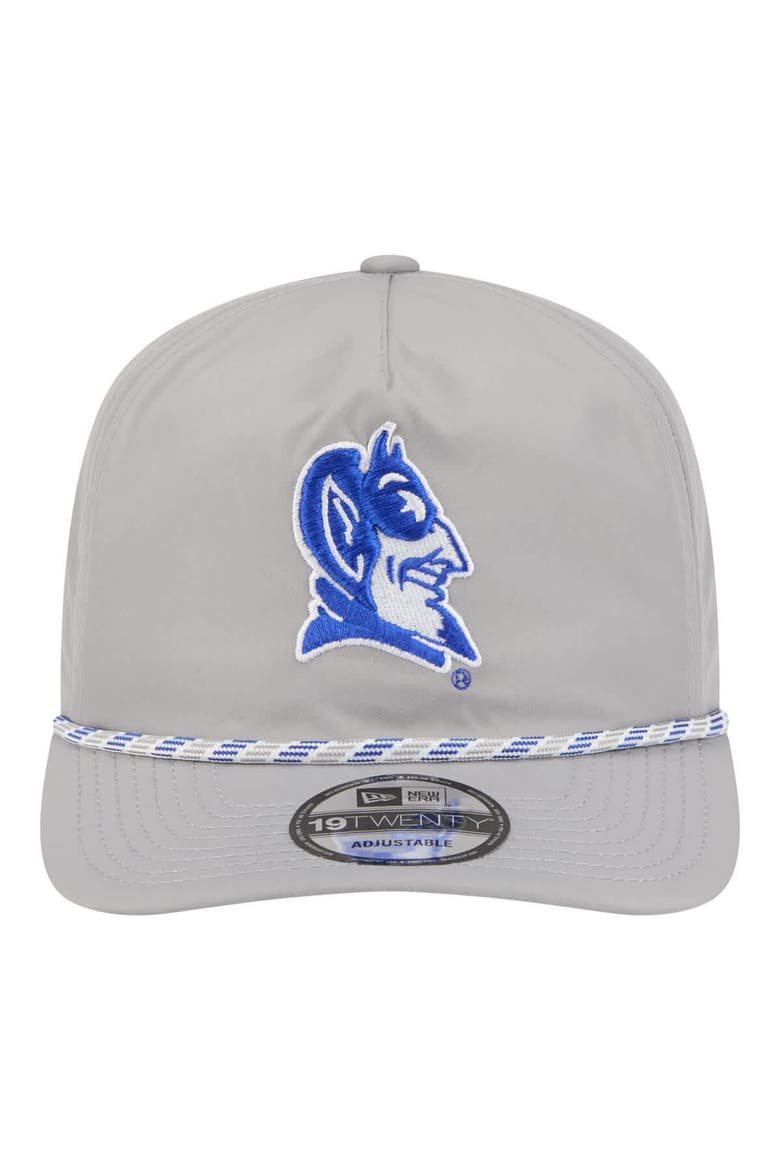 Men's New Era Gray Duke Blue Devils 19TWENTY Adjustable Hat, Alternate, color, Gray