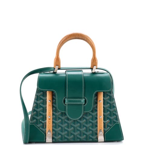 Saigon Top Handle Bag Coated Canvas with Leather PM