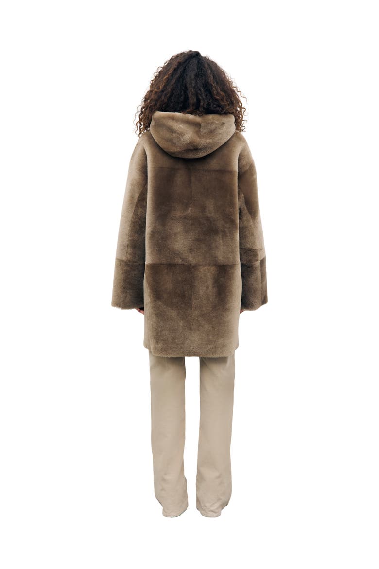 Flora Oversized Hooded Longline Coat, Alternate, color, Camel