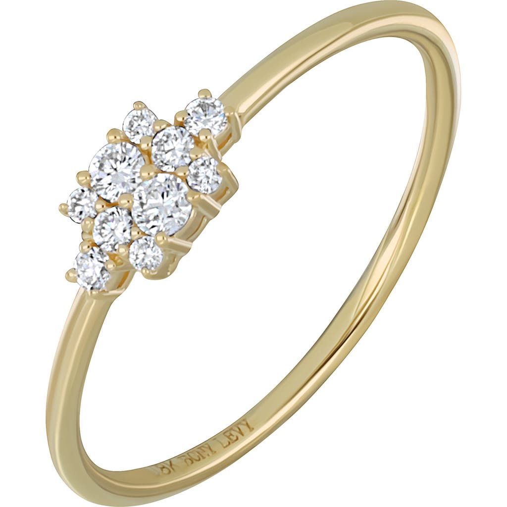 Bony Levy Mika Diamond Stacking Ring In 18k Yellow Gold