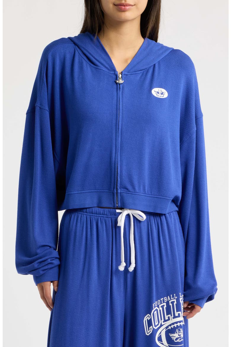 Game Day Alex Full Zip Hoodie, Alternate, color, BLUE