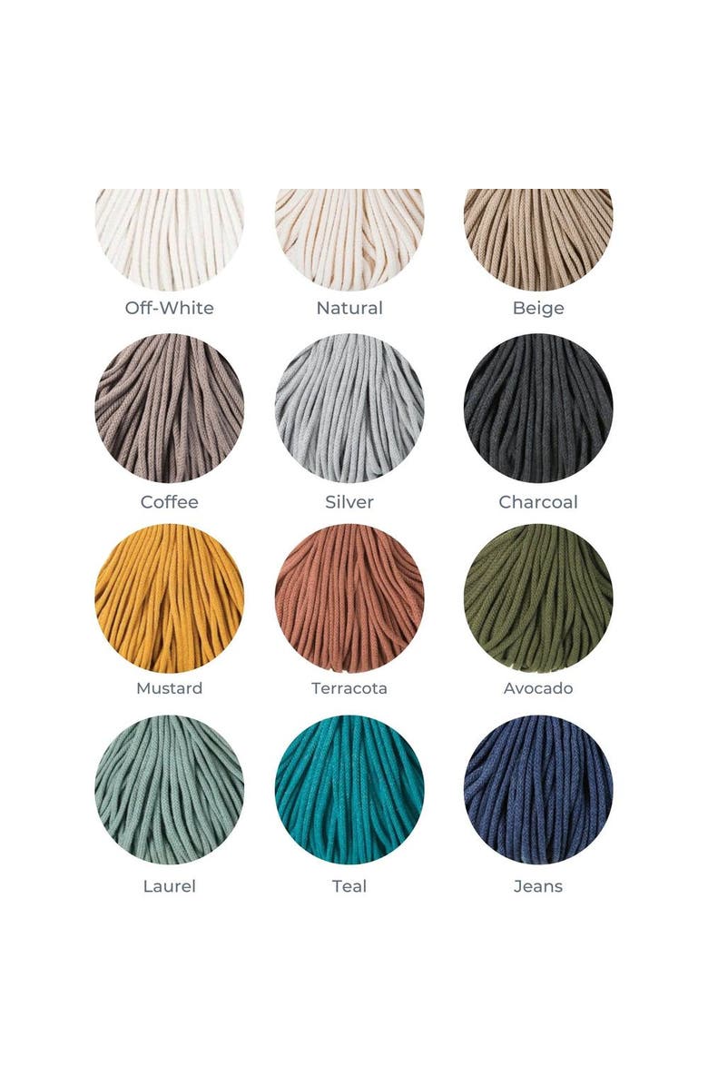 Anzy Home Basket Round with Handles Recycled, Alternate, color, Natural Cord