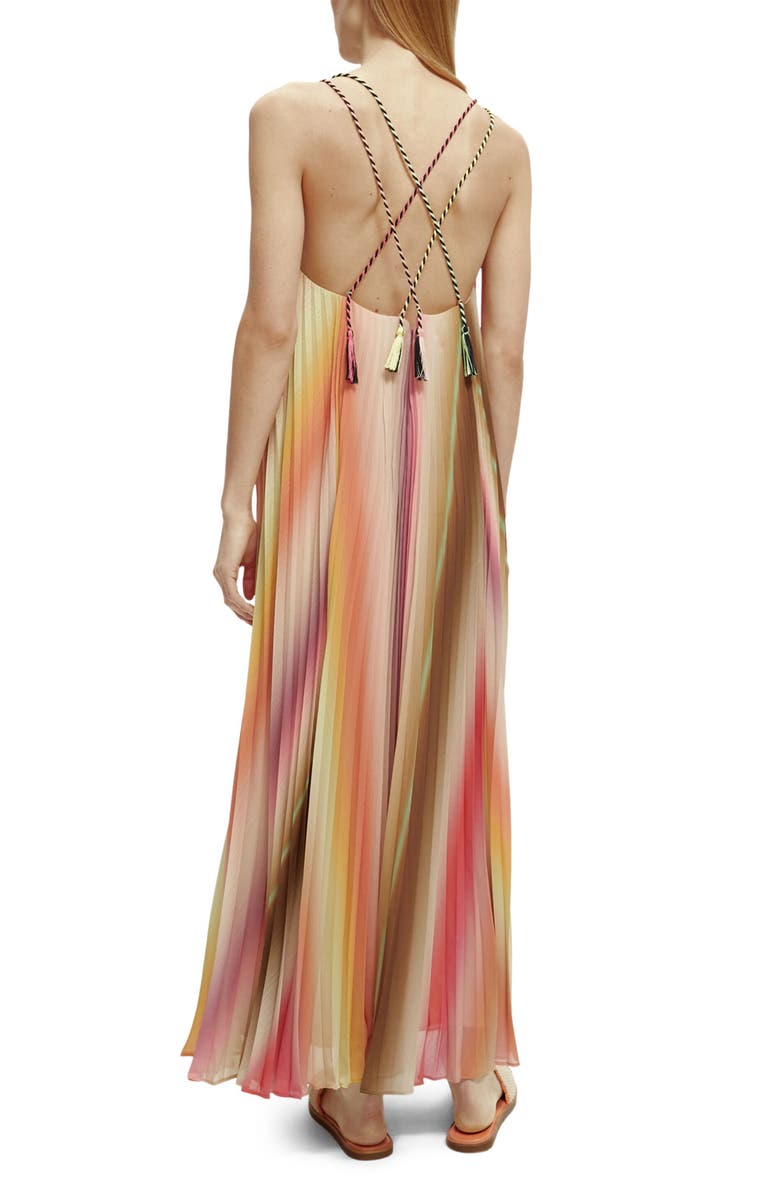 Scotch & Soda Pleated Maxi Dress, Alternate, color, 