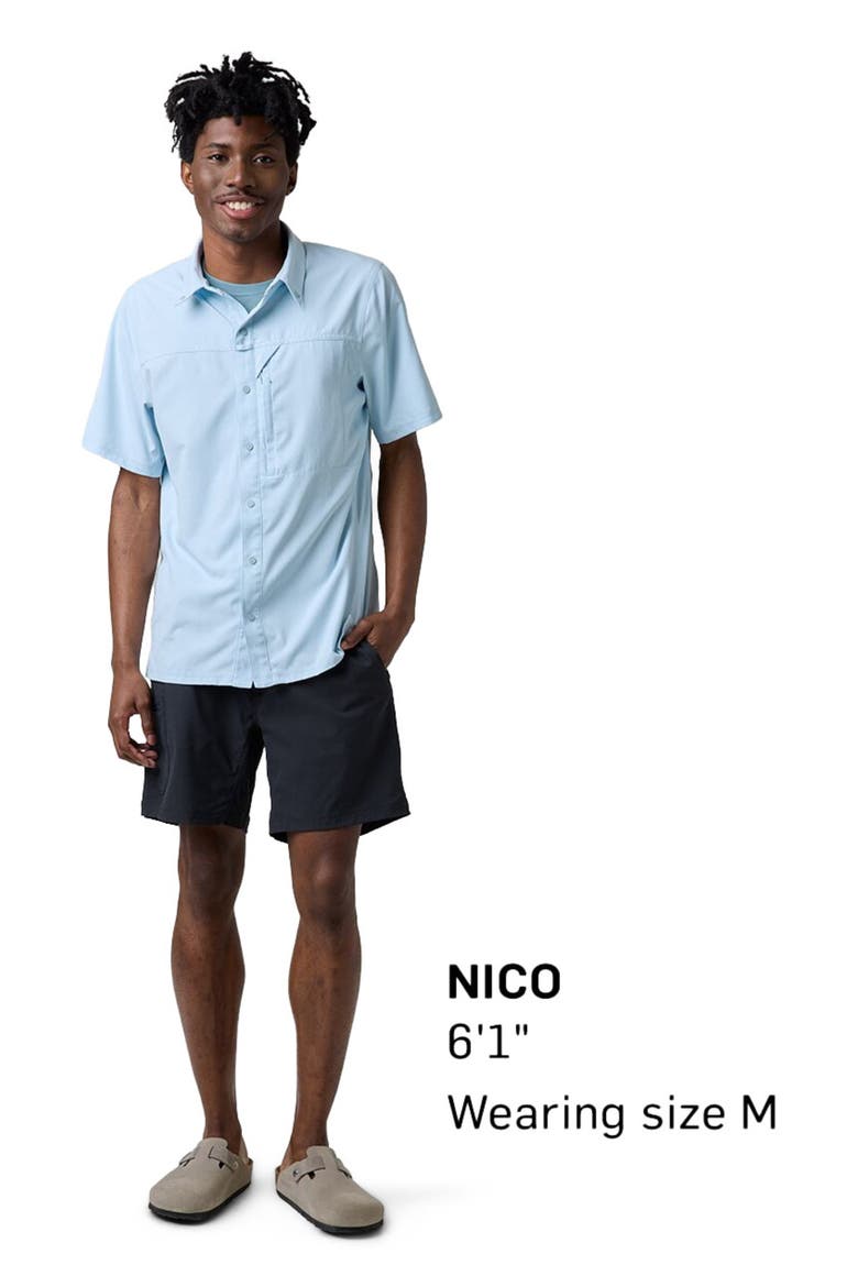 Tahoe Woven Short-Sleeve Snap-Up Shirt - Men's, Alternate, color, Skyride