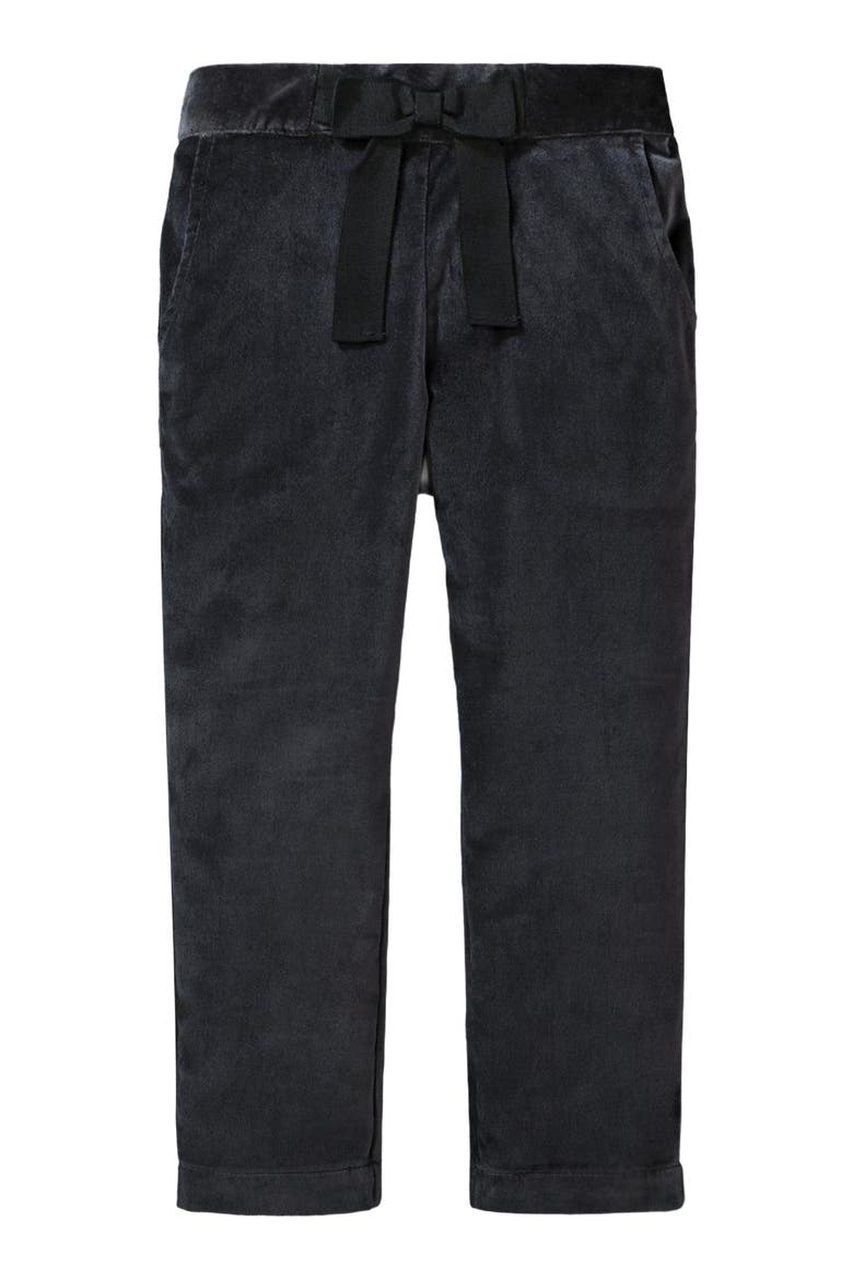 Girls' Straight Dressy Pant with Bow, Toddler, Main, color, Black