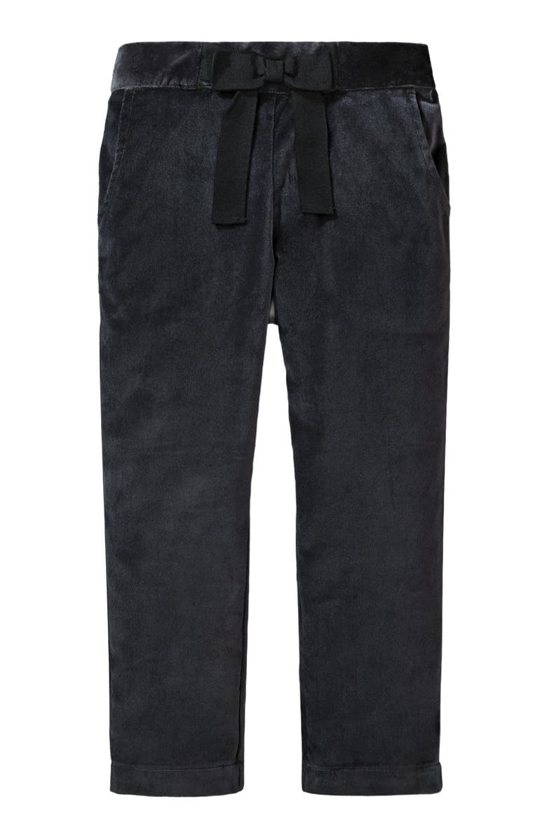 Hope & Henry Girls' Straight Dressy Pant with Bow, Toddler, Main, color, Black