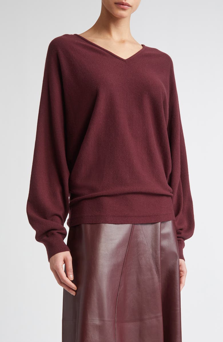 FFORME Rosa V-Neck Wool & Cashmere Blend Sweater, Main, color,