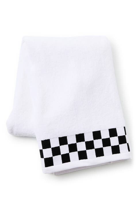 Rose Check Bath Towel