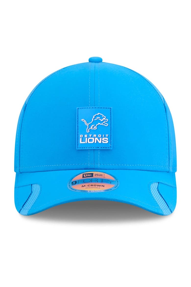 Men's New Era Blue Detroit Lions 2025 Sideline  M-Crown 9FORTY Adjustable Hat, Alternate, color, Blue