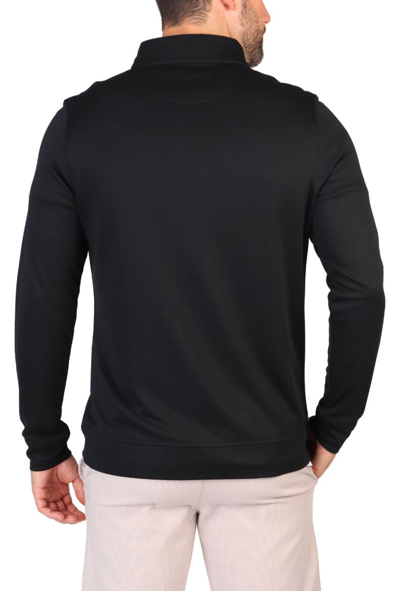 Modal Blend Quarter Zip Pullover, Alternate, color, BLACK