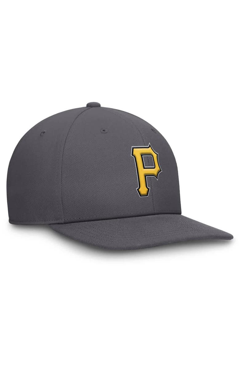 Nike Men's Nike Gray Pittsburgh Pirates Pro Performance Snapback Hat, Alternate, color, Gray