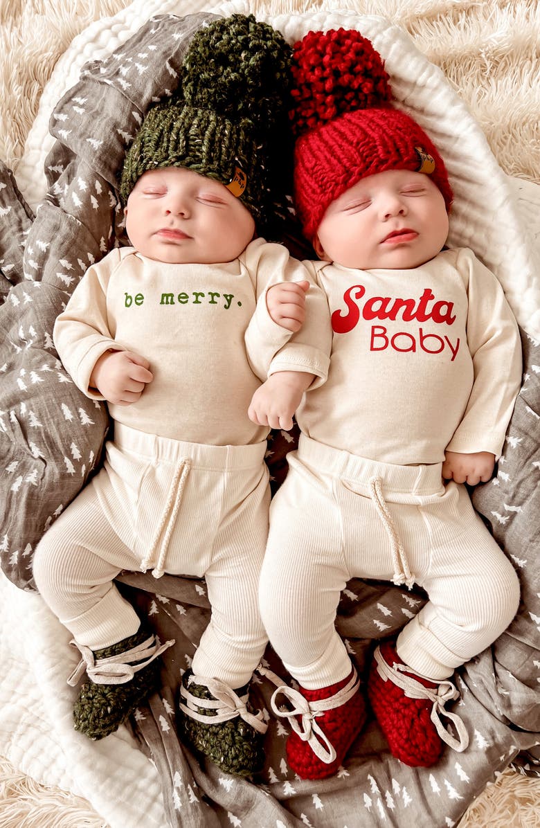 PINE + POPPY Holiday Pompom Hat, Alternate, color, 