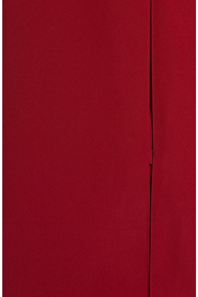 Pleated Collar Raincoat with Liner, Alternate, color, MERLOT