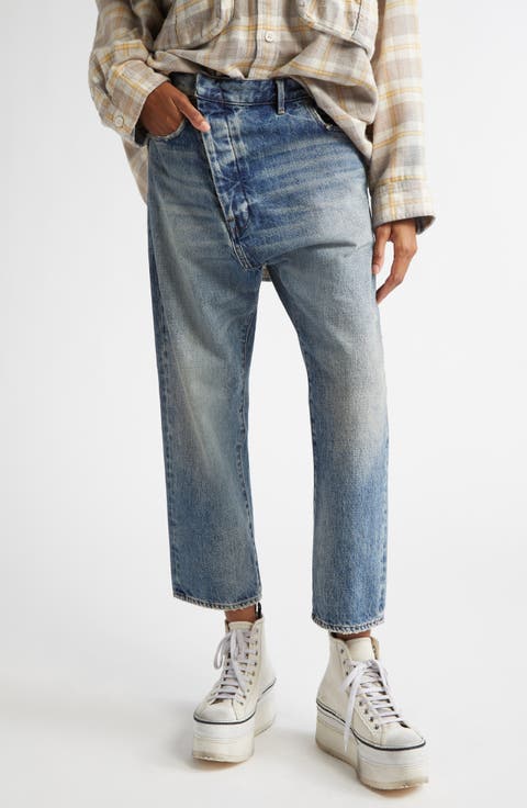 R13 Women's Boy Skinny Jeans, Jasper Stretch, Blue, 30 at