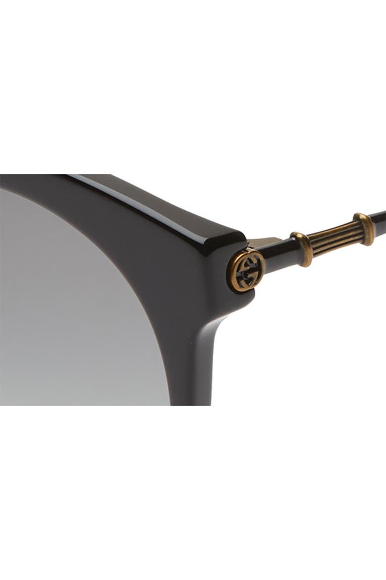 55mm Cat Eye Sunglasses, Alternate, color, BLACK