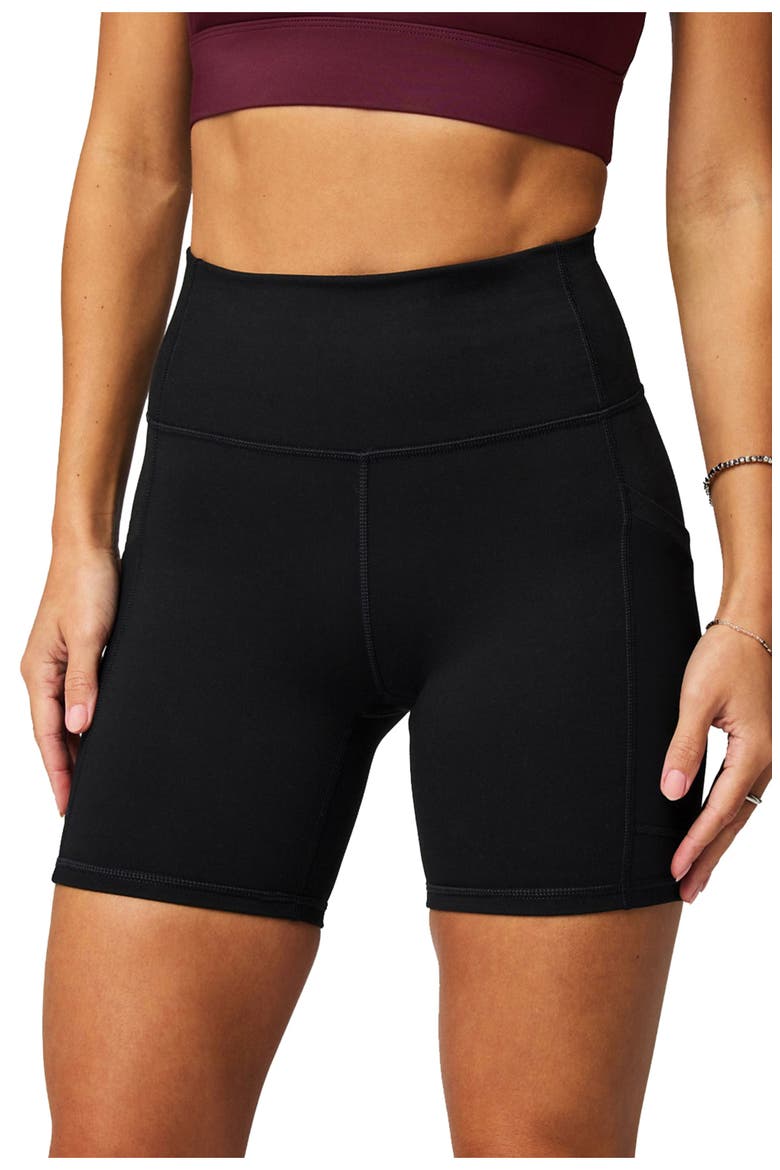 On-The-Go PowerHold® High-Waisted 6'' Short, Alternate, color, Black
