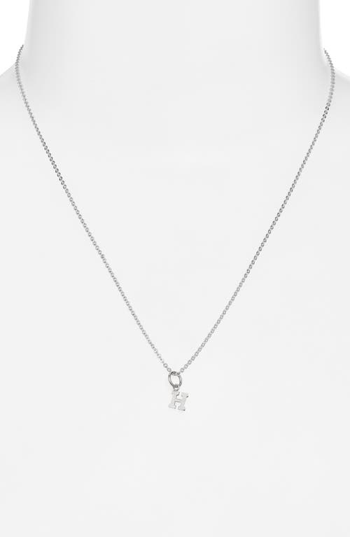 Nashelle Initial Pendant Necklace In Sterling Silver - H