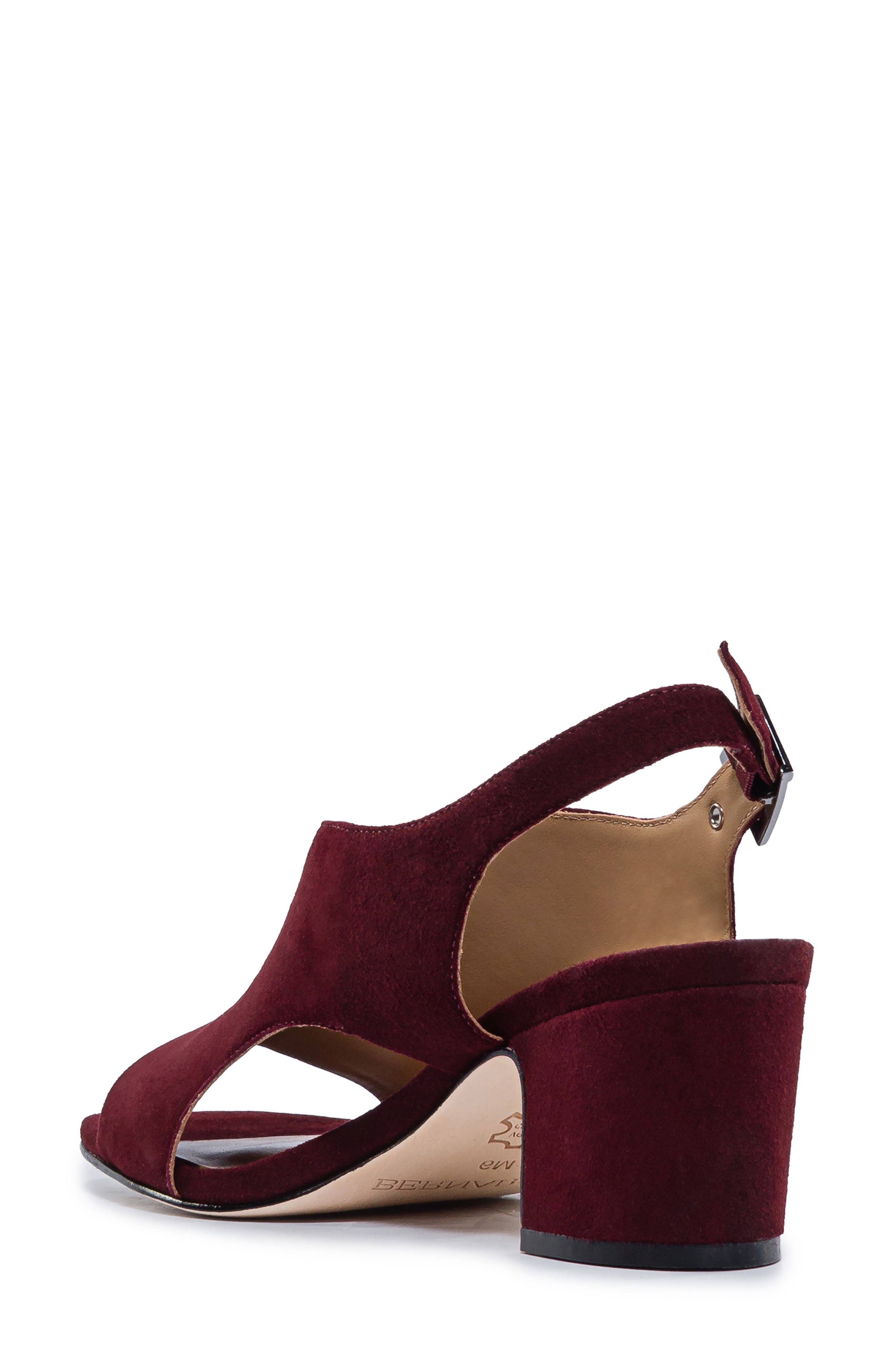 Bedford Mid Heel Sandal, Alternate, color, AUBERGINE