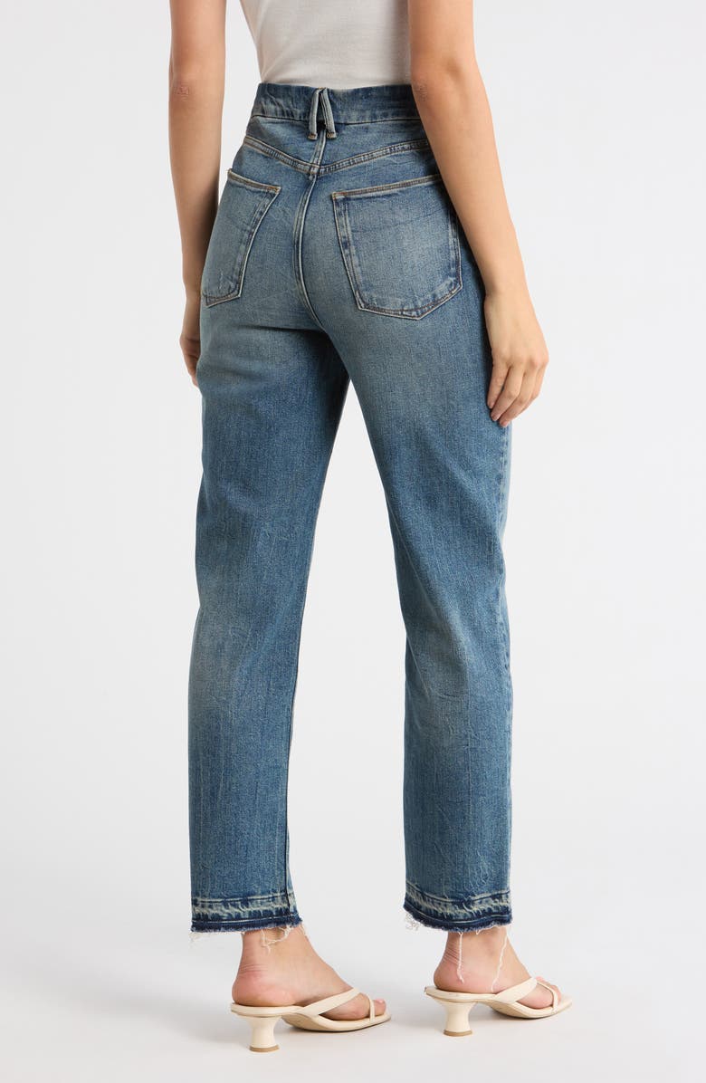 Good American Good Boy High Waist Straight Leg Jeans, Alternate, color, Indigo867