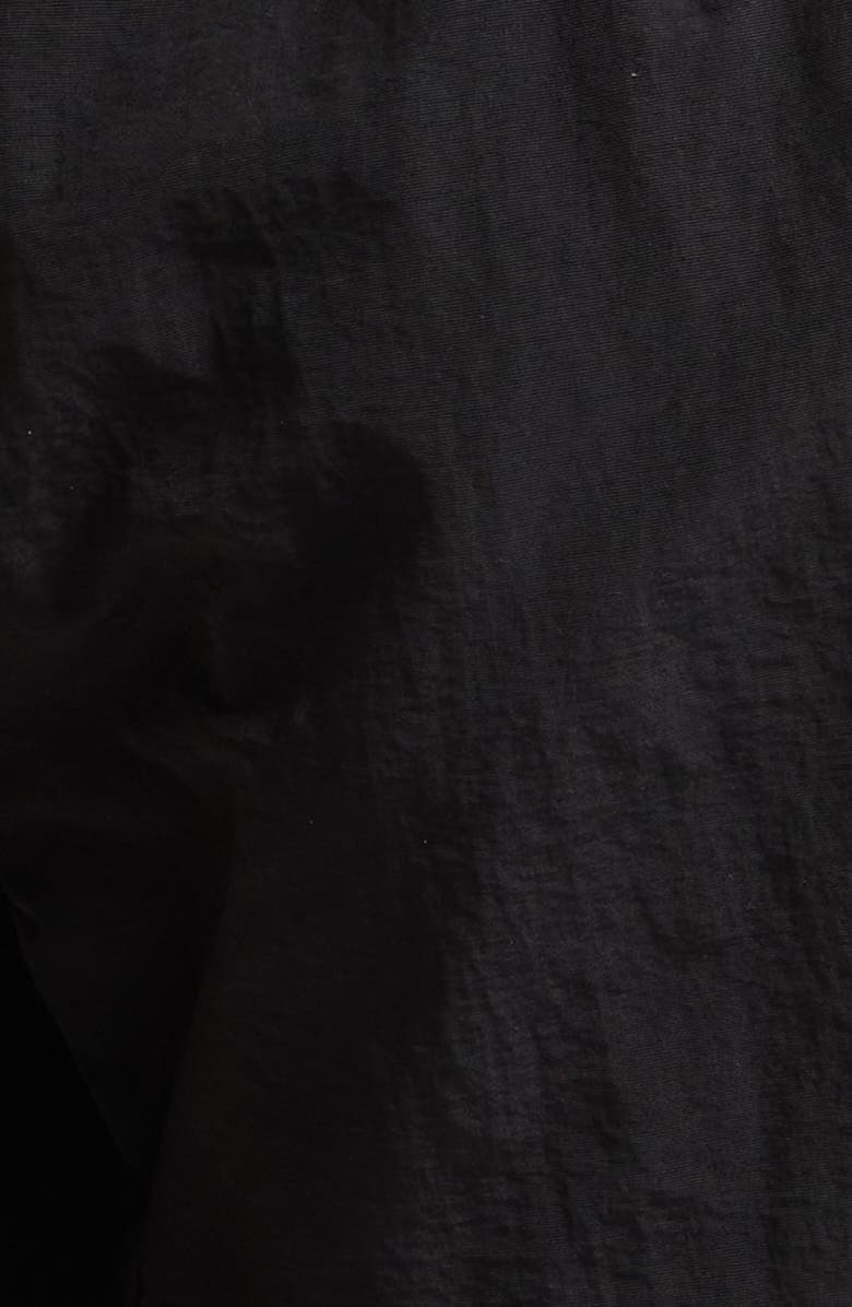 Rhude Classic Logo Nylon Swim Trunks, Alternate, color, Black/ White