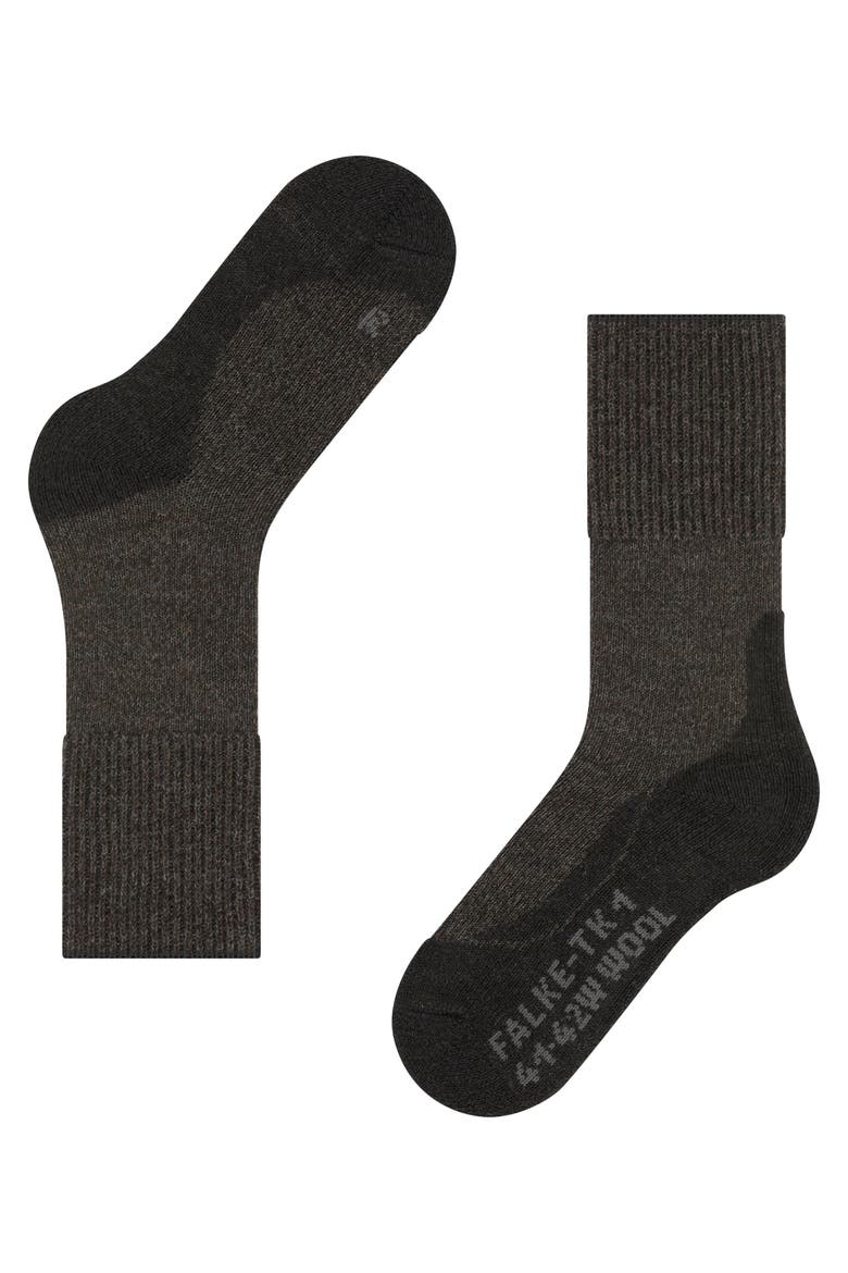 TK1 Adventure Wool Hiking Socks, Alternate, color, Smog
