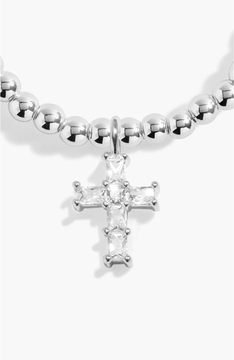 A Littles & Co A Little 'Blessed Is She Who Believes' Bracelet, Alternate, color, Silver Plated