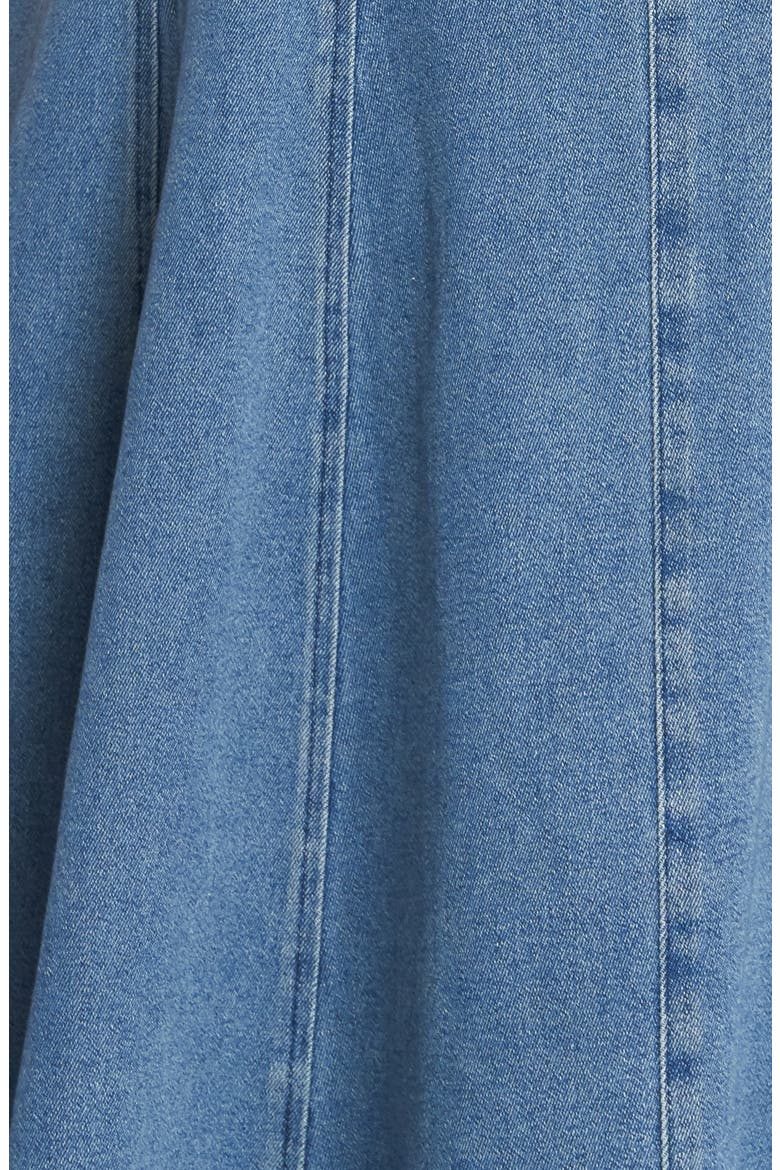 Denim Maxi Dress, Alternate, color, MEDIUM INDIGO