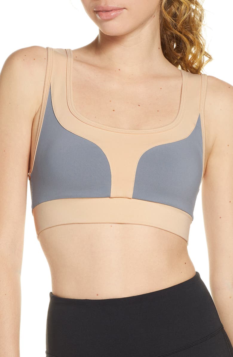 Live The Process Geometric Sports Bra, Main, color,