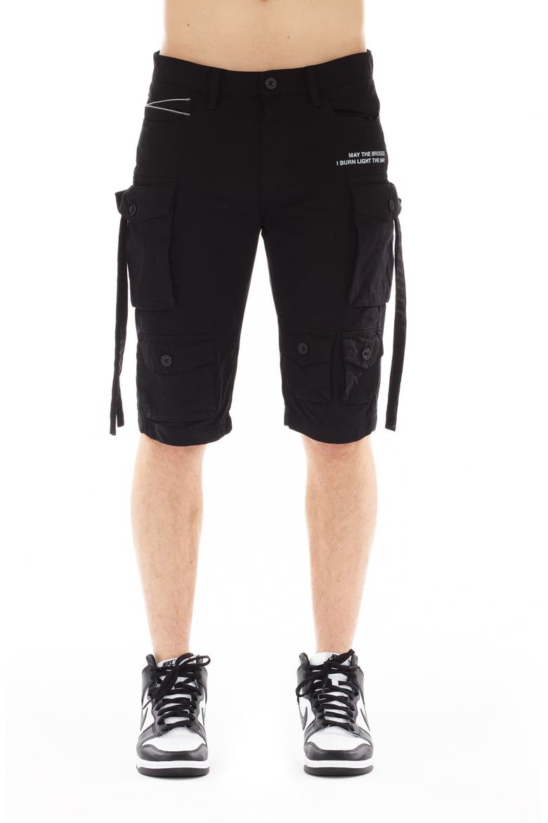 Slim Fit Cargo Shorts, Main, color, VINTAGE BLACK