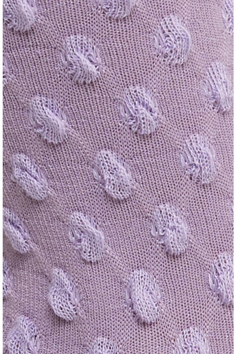 Dot Texture Crew Socks, Alternate, color, PURPLE