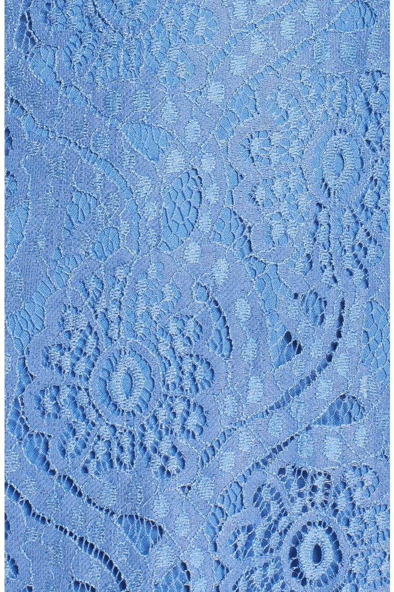 Ruffle Lace Midi Dress, Alternate, color, BLUE LAKE