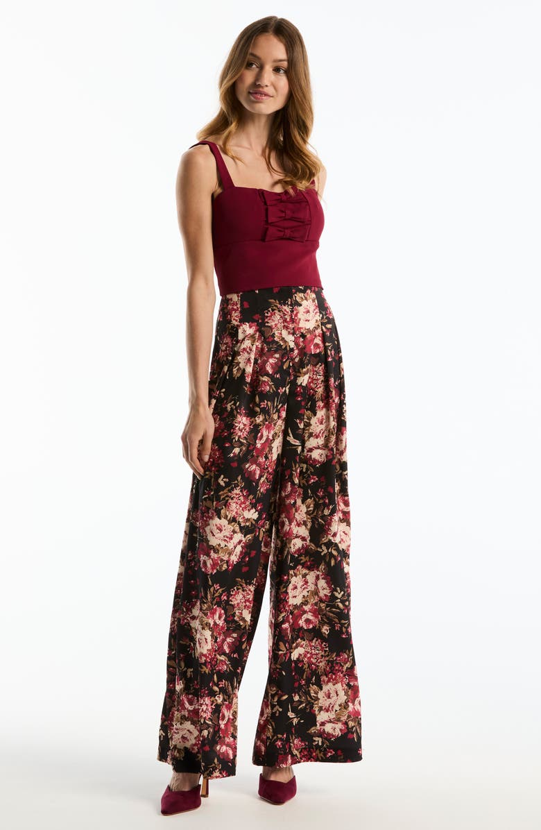 Laundry by Shelli Segal Pleated Wide Leg Trousers, Alternate, color, Black
