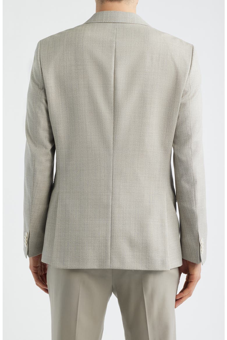 Hutson Slim Fit Tan Mélange Virgin Wool Sport Coat, Alternate, color, OPEN WHITE