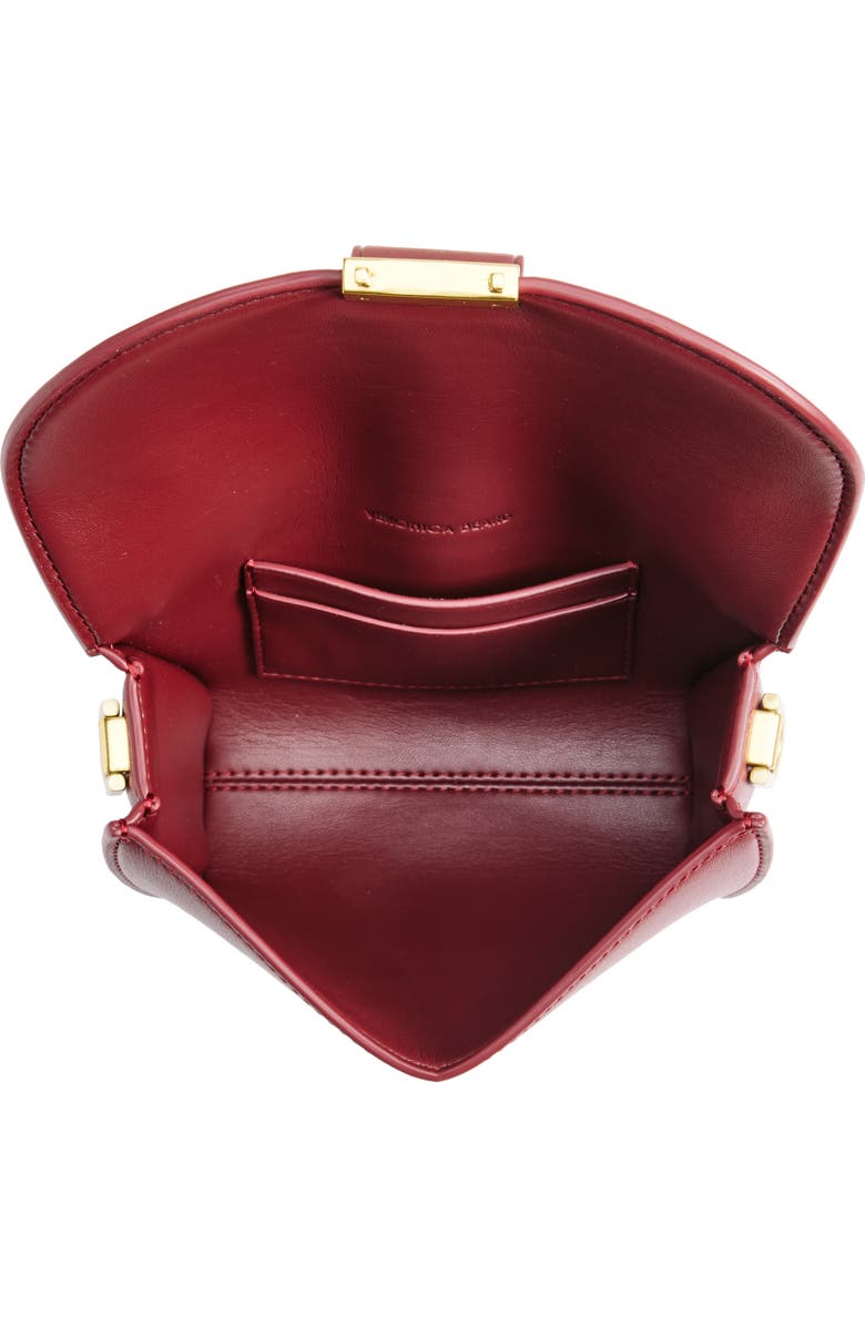 Veronica Beard Small Crest Lock Trap Bag, Alternate, color, Oxblood