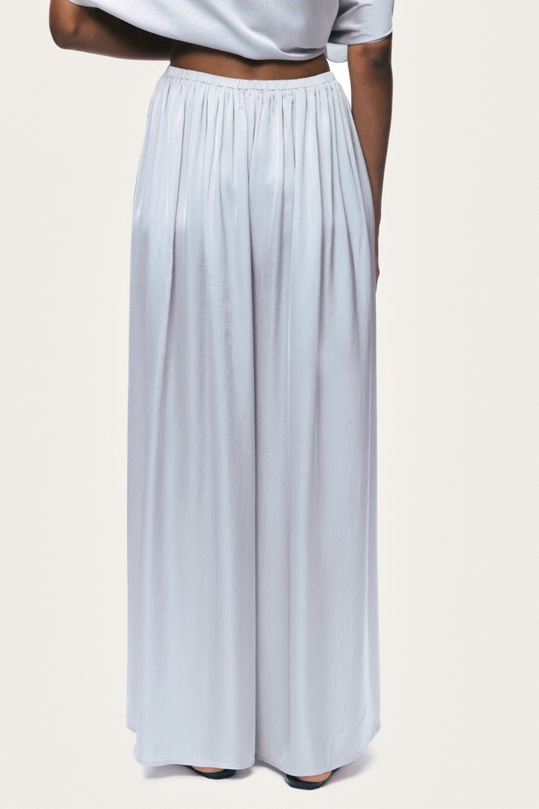 Elasticated Wide-Leg Pants, Alternate, color, Grey