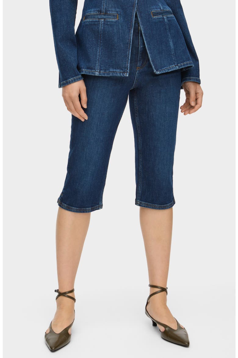 Gracey Pedal Pusher Jeans, Main, color, OCEAN BLUE