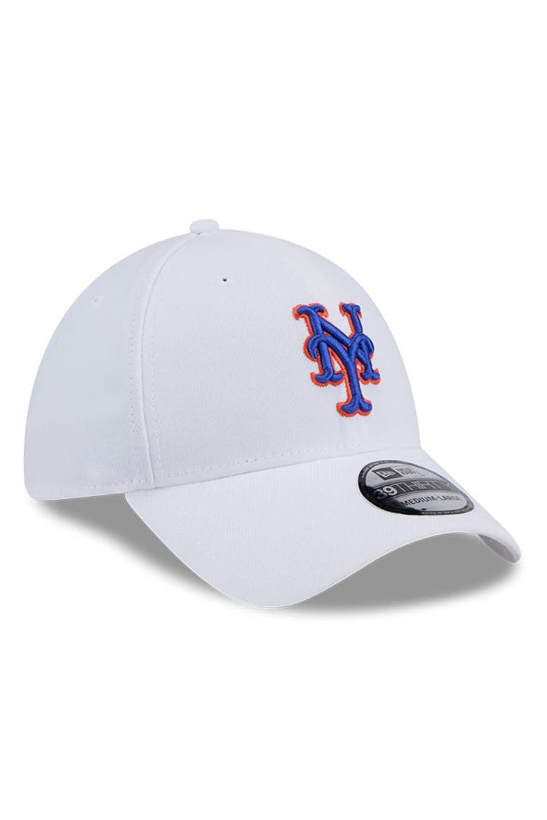 Men's New Era White New York Mets Evergreen 39THIRTY Flex Hat, Alternate, color, White