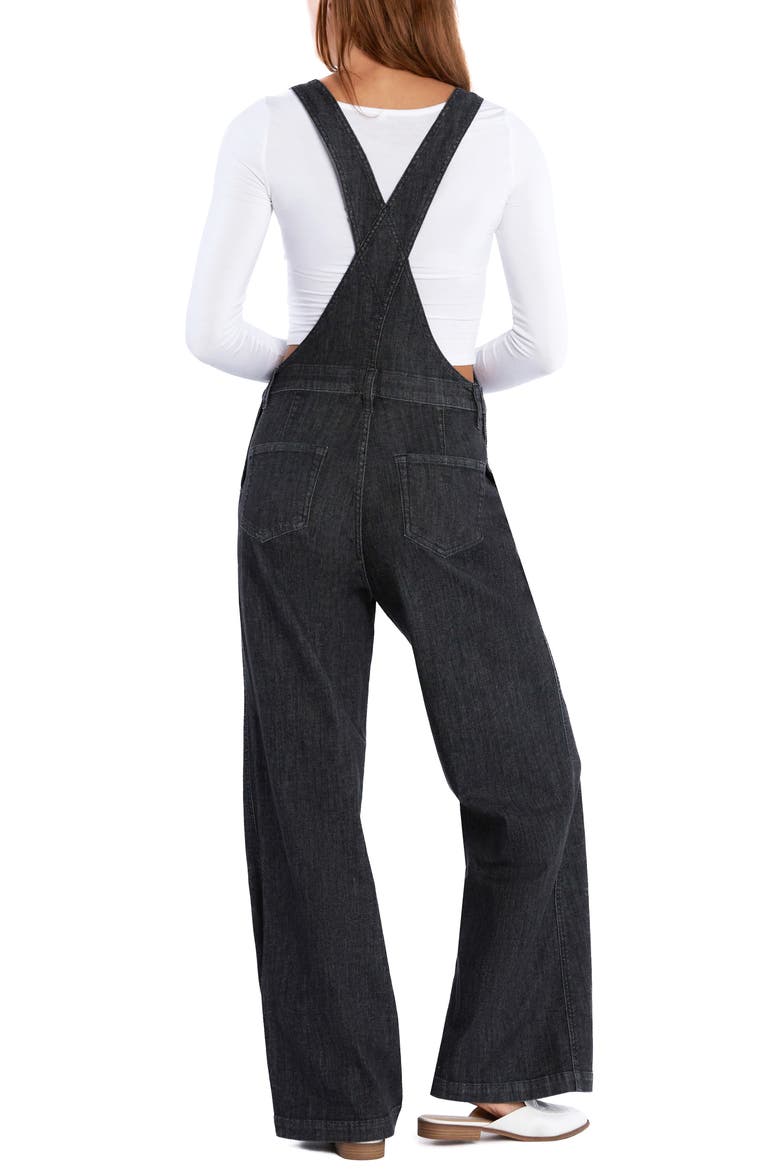 Harriet Denim Overalls, Alternate, color, SMOOTH GREY
