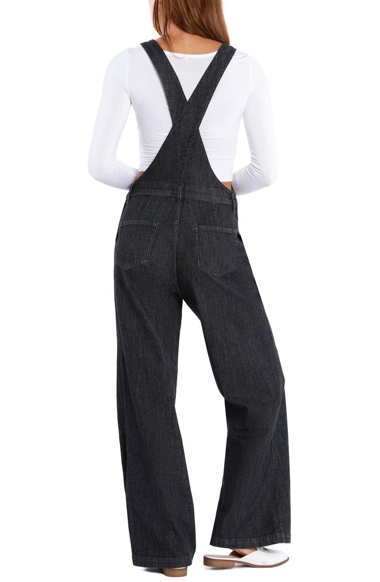 Wash Lab Denim Harriet Denim Overalls, Alternate, color, Smooth Grey