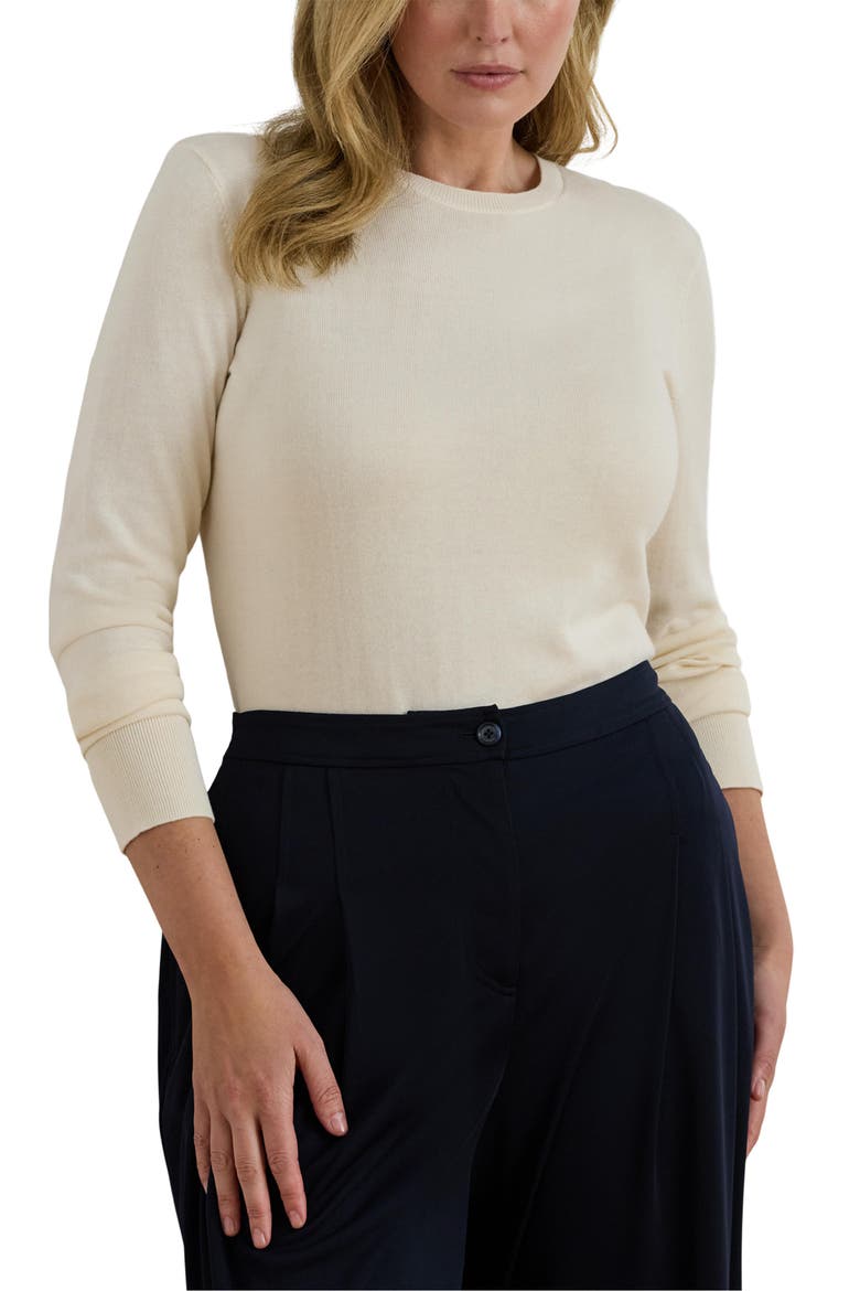 Crewneck Sweater, Main, color, MASCARPONE CREAM
