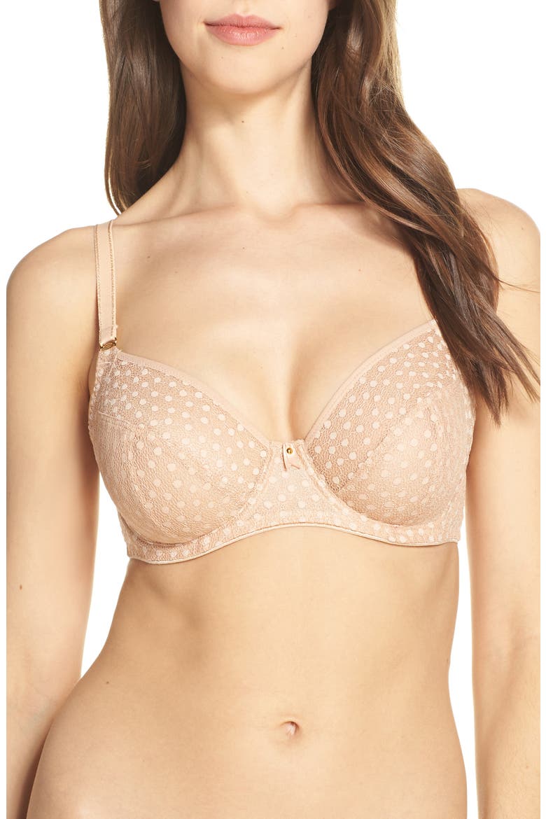Starlight Hero Underwire Side Support Bra, Main, color, CARAMEL