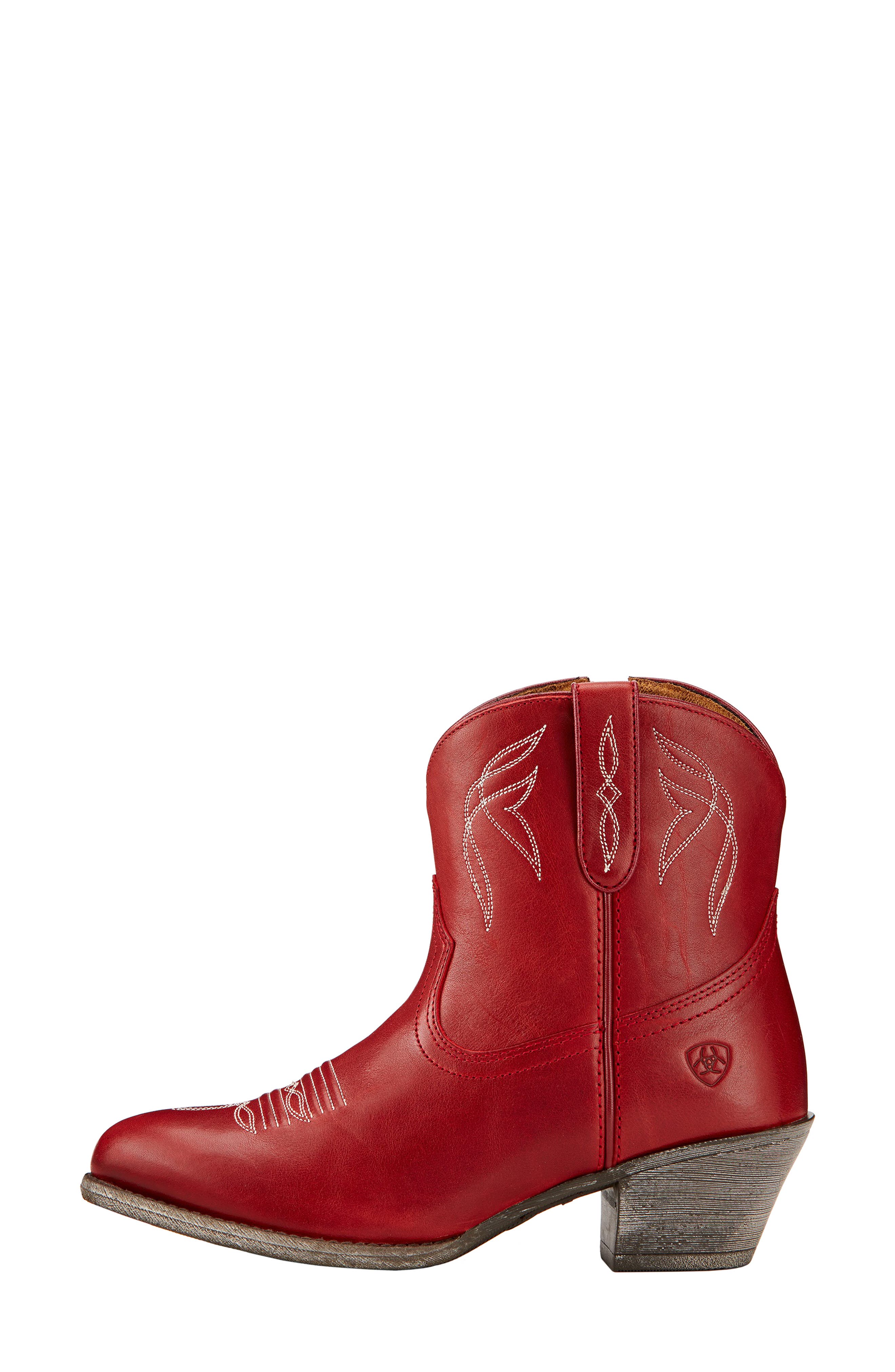 Ariat Darlin Short Western Boot, Alternate, color, Red