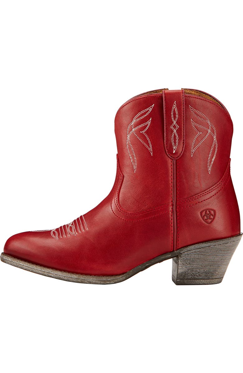 Ariat Darlin Short Western Boot, Alternate, color, Red