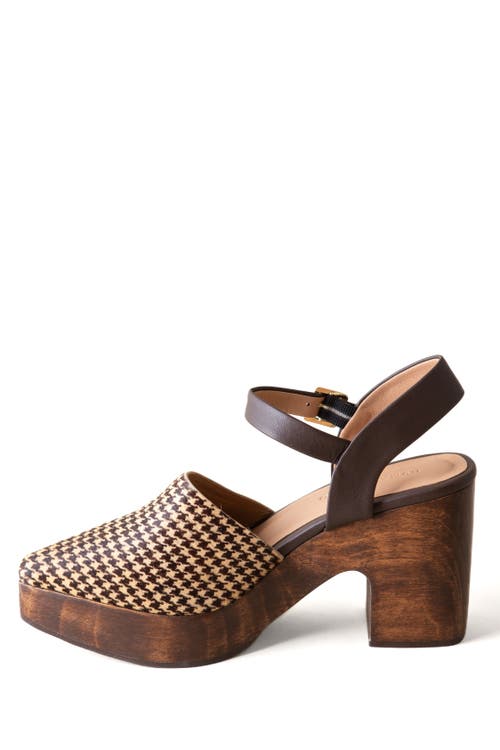 Huma Blanco Pearl Genuine Calf Hair Mary Jane Platform In Brown