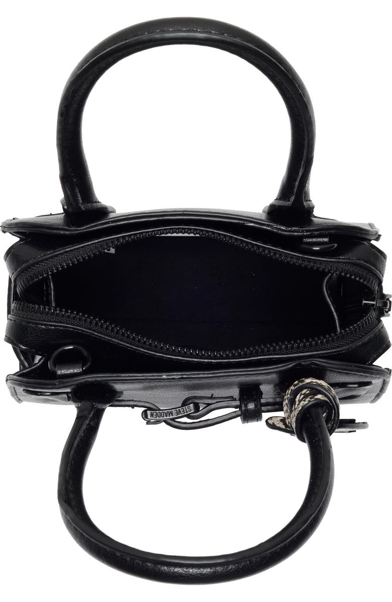 Steve Madden Phoenix Satchel Bag, Alternate, color, Black