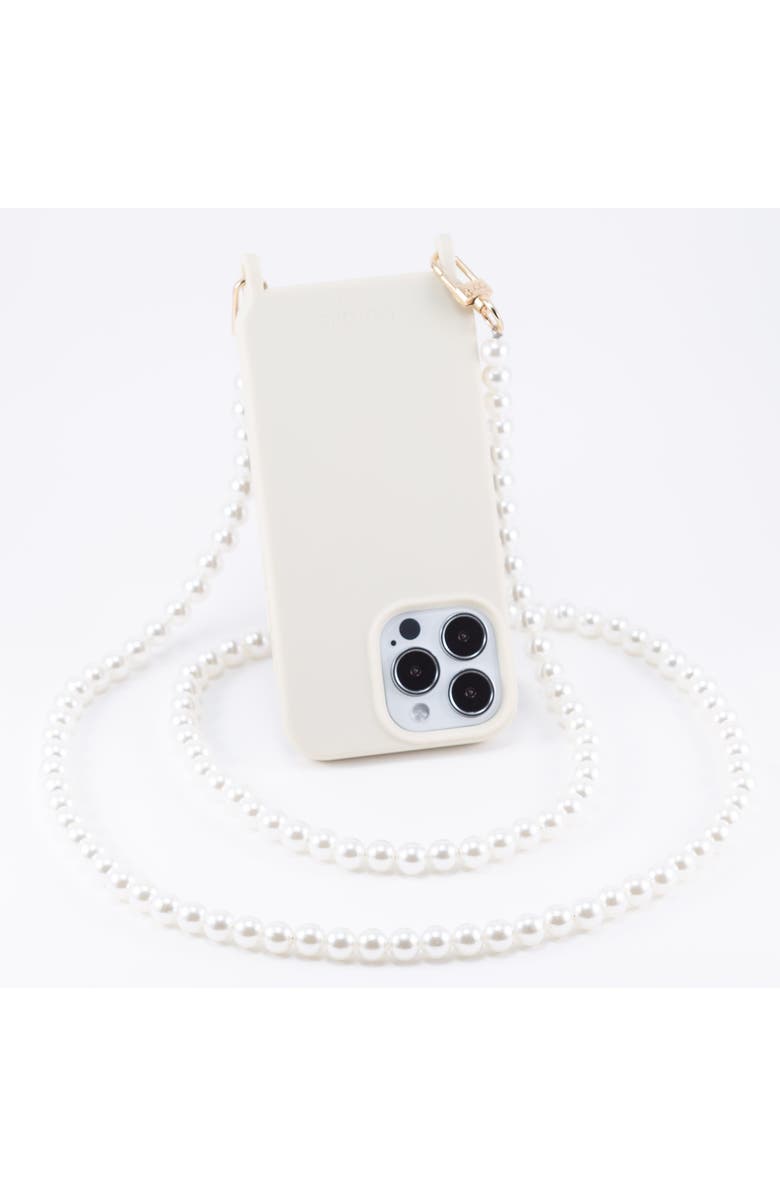 Cordée Cases Pearl Phone Chain Bundle, Alternate, color, White
