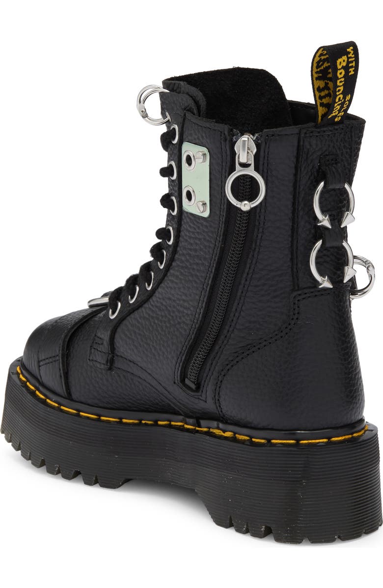 Dr. Martens Jadon Piercing Milled Leather Platform Boot, Alternate, color,