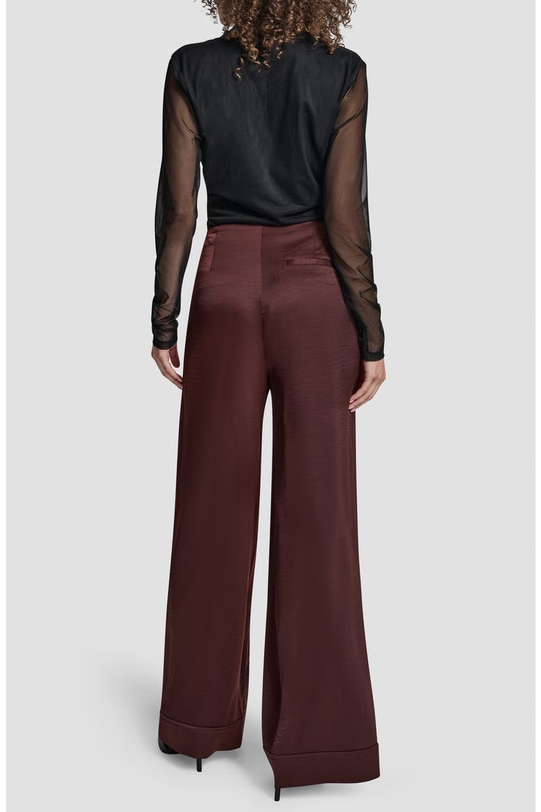 Wide Leg Pants, Alternate, color, BITTER CHOCOLATE