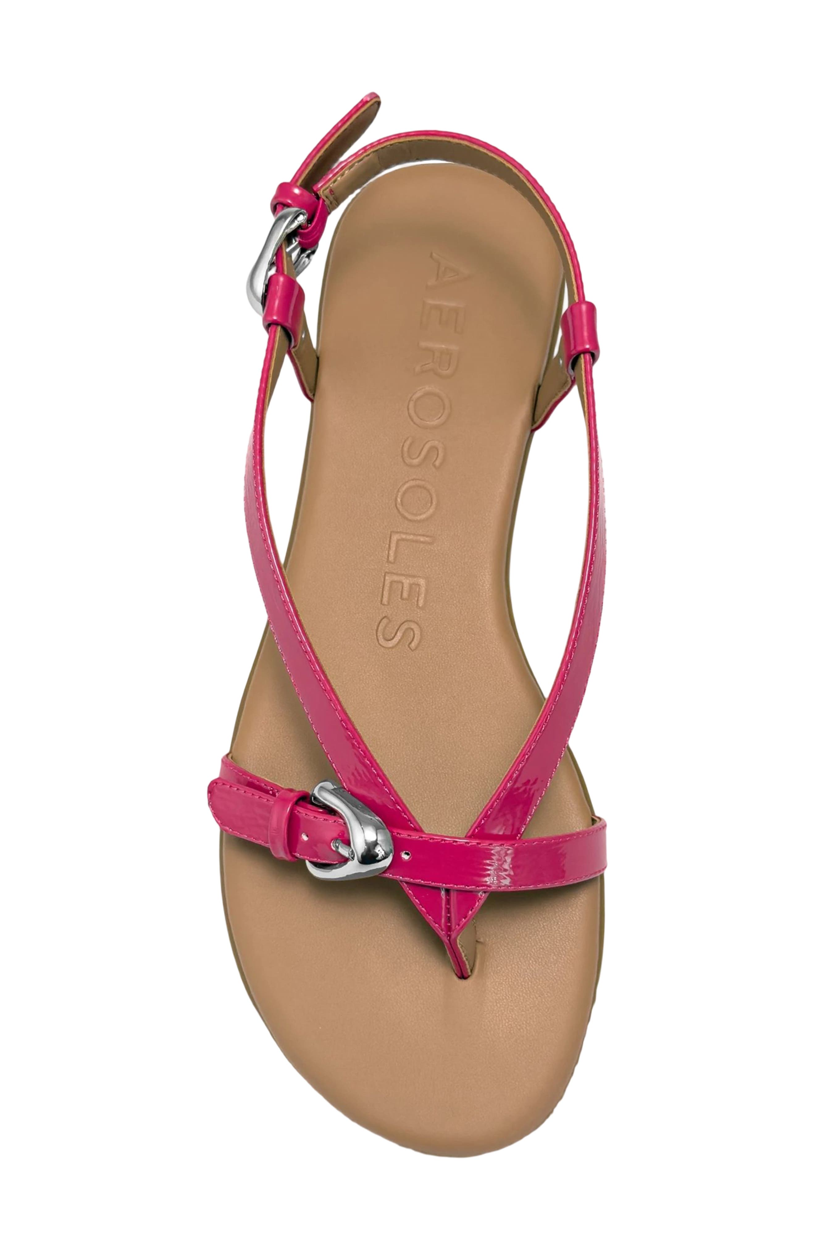 Iride Slingback Sandal, Alternate, color, MAGENTA FX CRINKLE PATENT